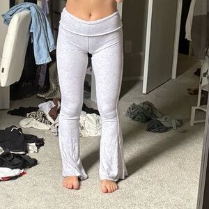 Oh Polly ribbed fold over yoga pants flare
